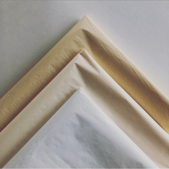 Cream Tissue Paper 508 x 762mm Pk 48 Turners Art Supplies